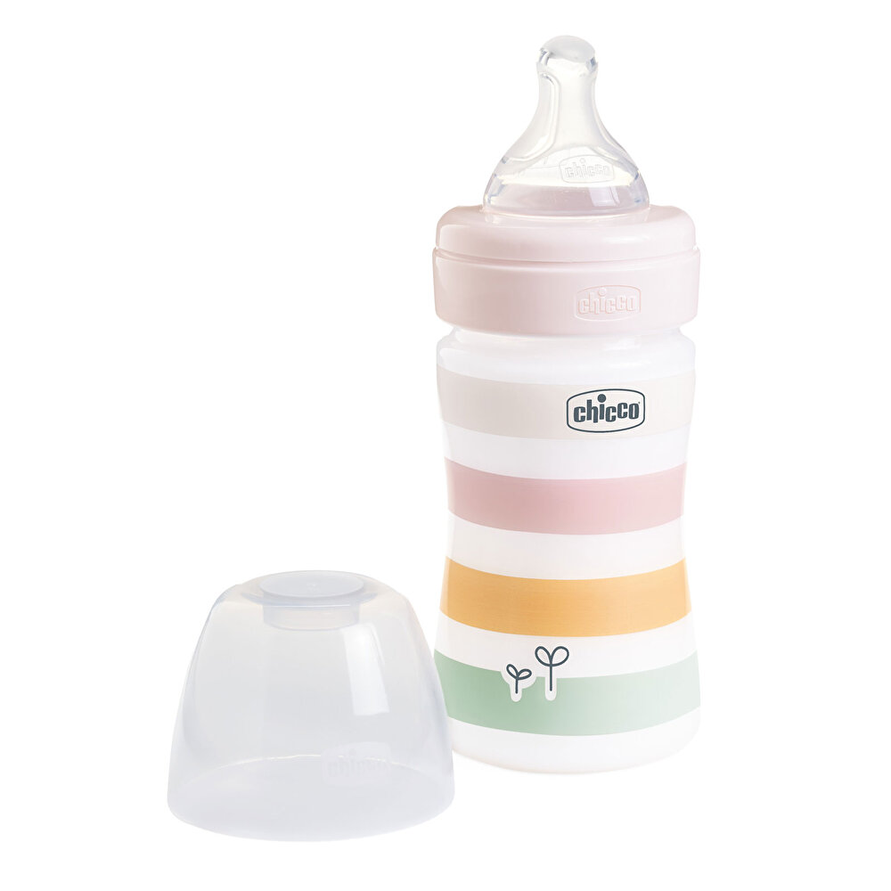 Wellbeing Yavaş Akış Pembe PP Biberon 150 ml 0+ Ay