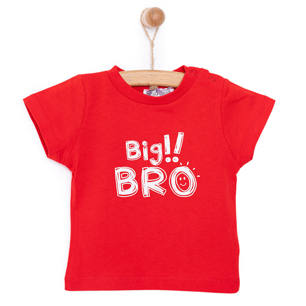 Big Bro Baskılı Basic  Tshirt Erkek Bebek