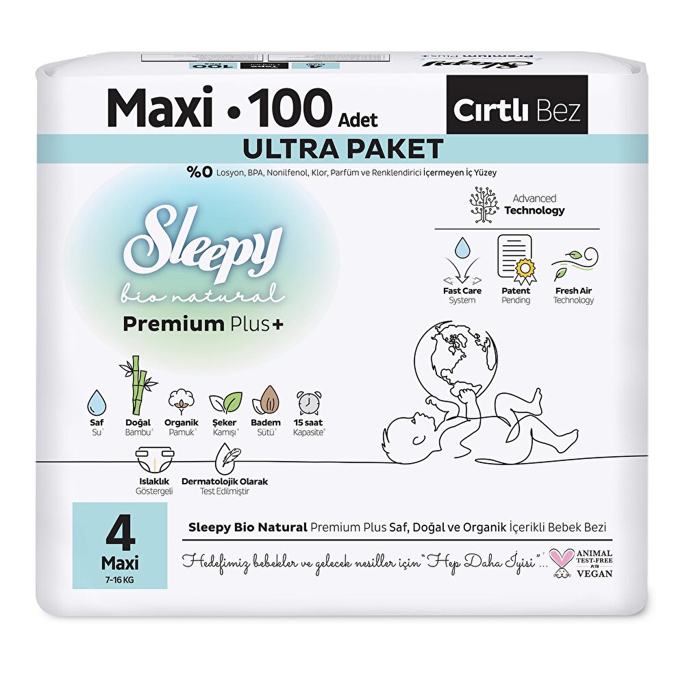 Bio Natural 4 Beden 100 Adet