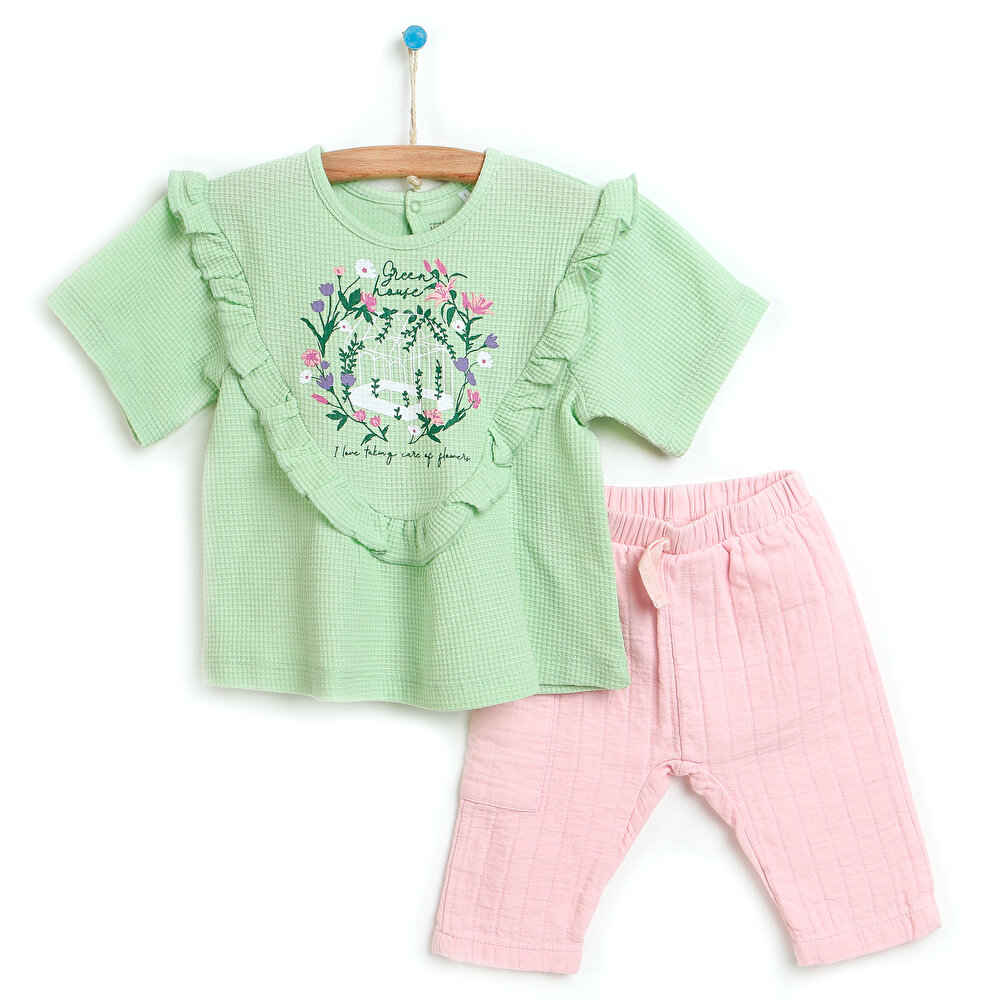 Botanical Garden Bluz – Pantolon Kız Bebek
