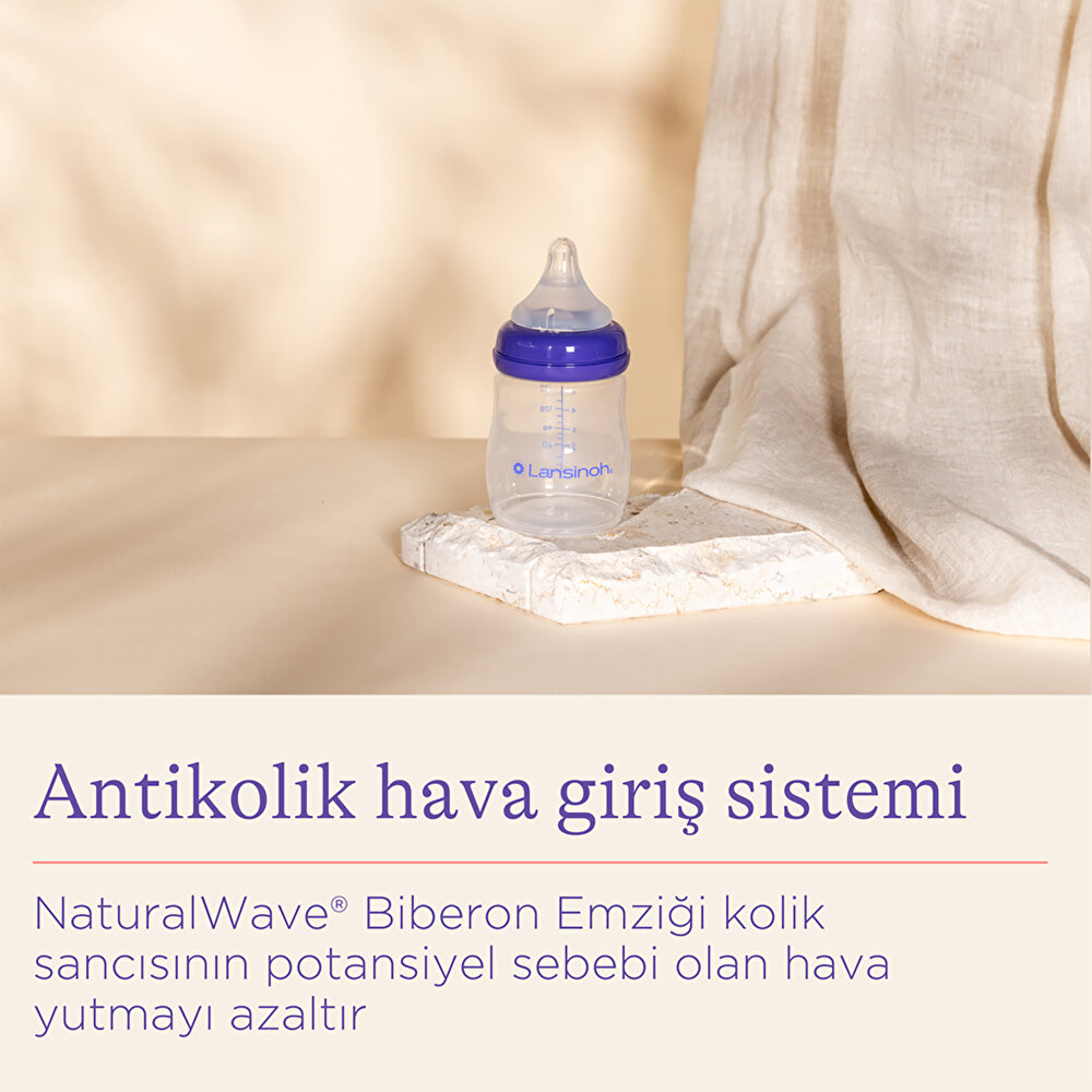 NaturalWave Yavaş Akış Biberon Seti 2x160 ml