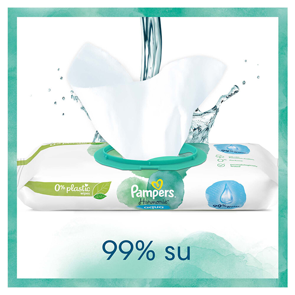 Pampers Aqua Pure Bebek Islak Mendil 9x48 Adet