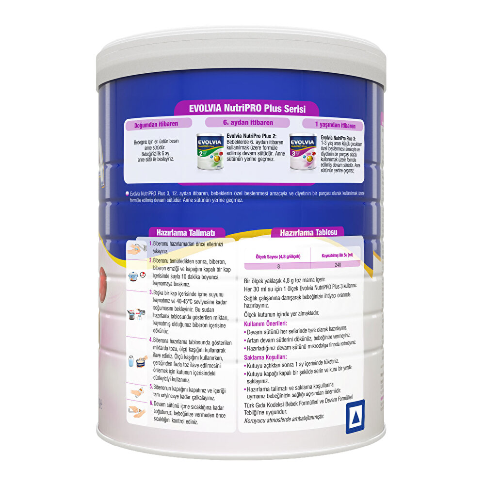 Nutripro Plus 3 Devam Sütü 800 gr 1-3 Yaş