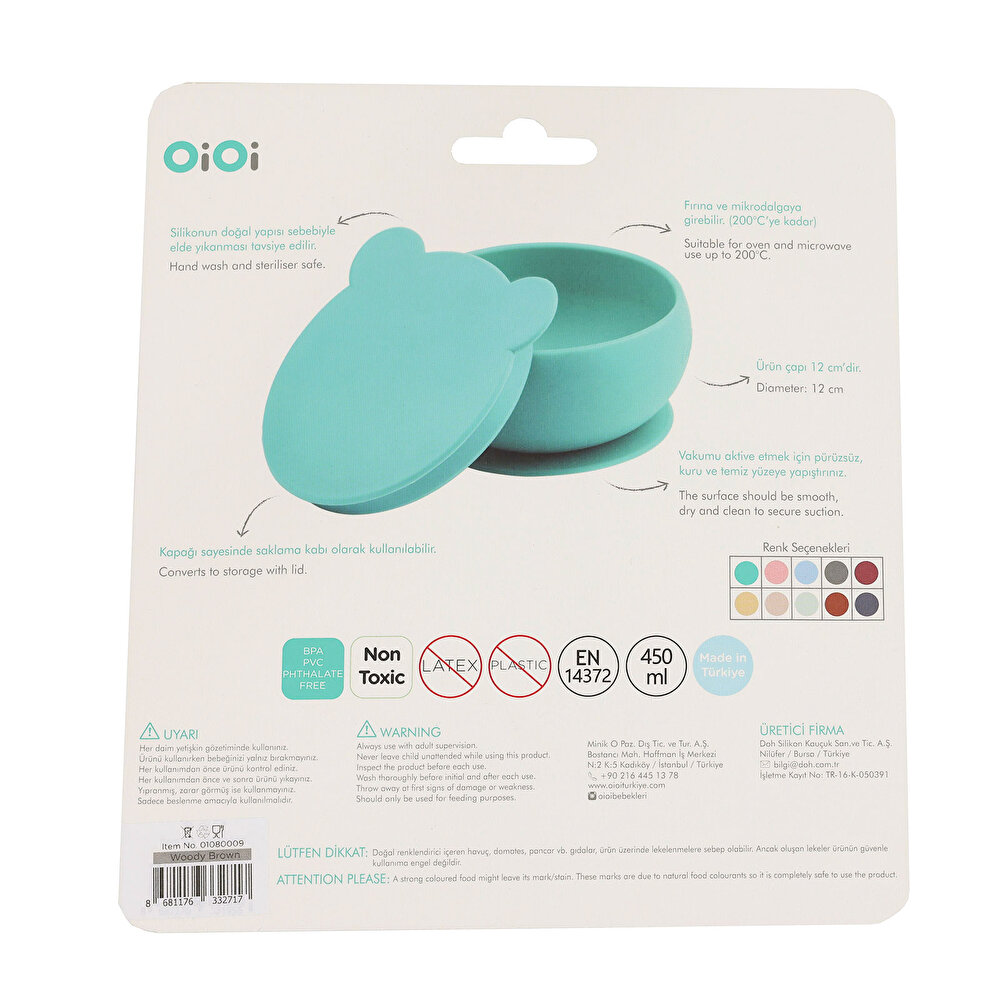 Kapaklı Kase Woody Brown