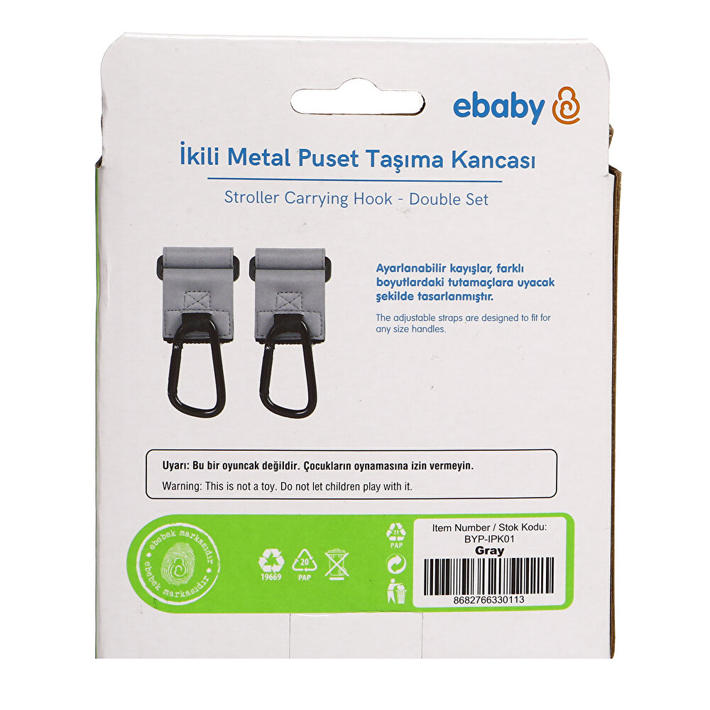 İkili Metal Puset Taşıma Kancası