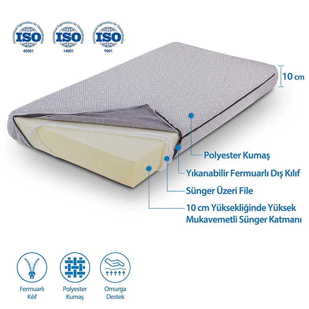 Sleeper Sünger Yatak 60x120x10 cm