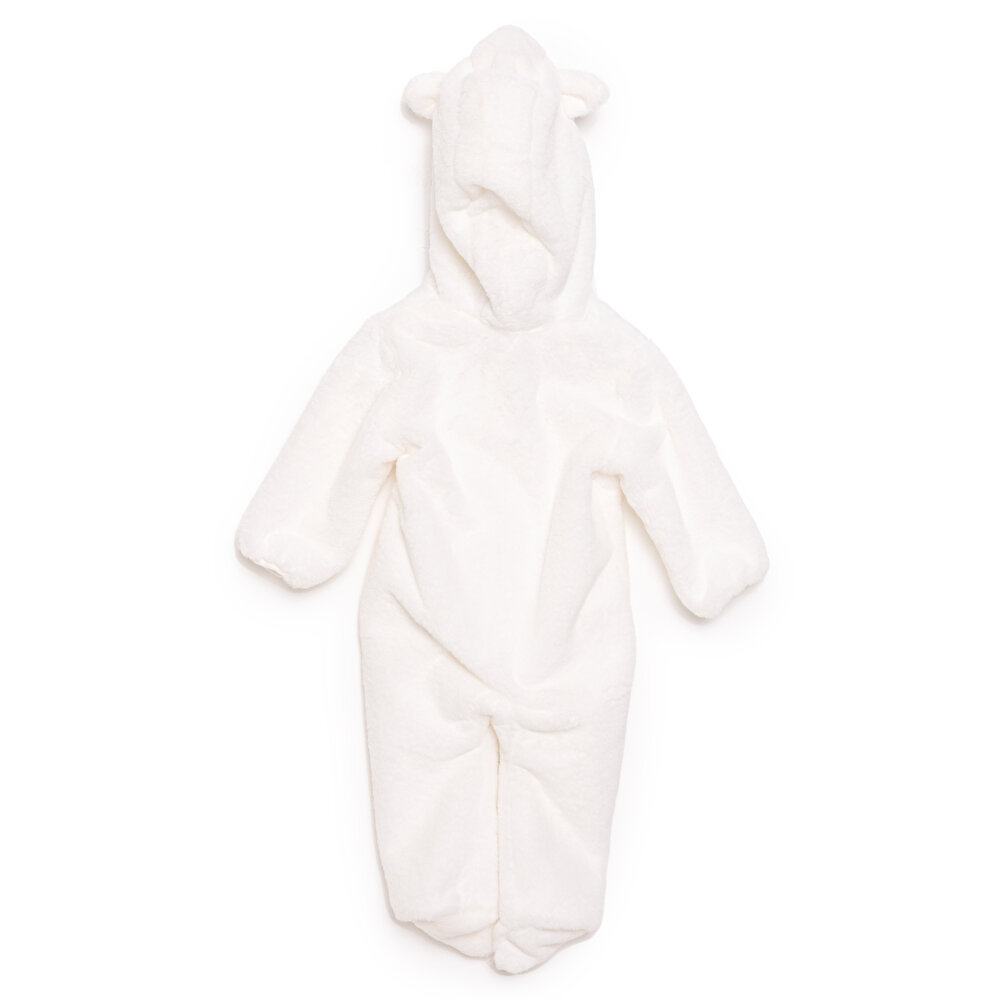 Yenidoğan Unisex Peluş Patikli Tulum