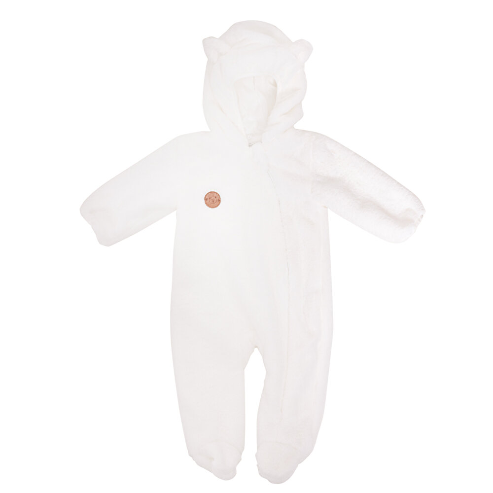 Yenidoğan Unisex Peluş Patikli Tulum