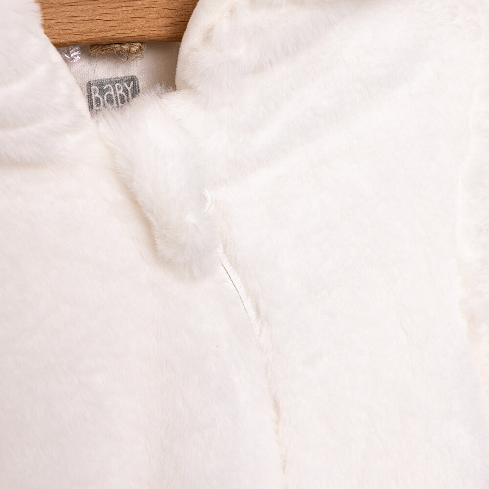 Yenidoğan Unisex Peluş Patikli Tulum