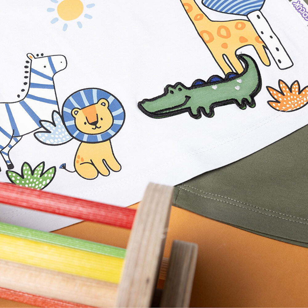 Fun World 3D Erkek Tshirt-Şort Erkek Bebek