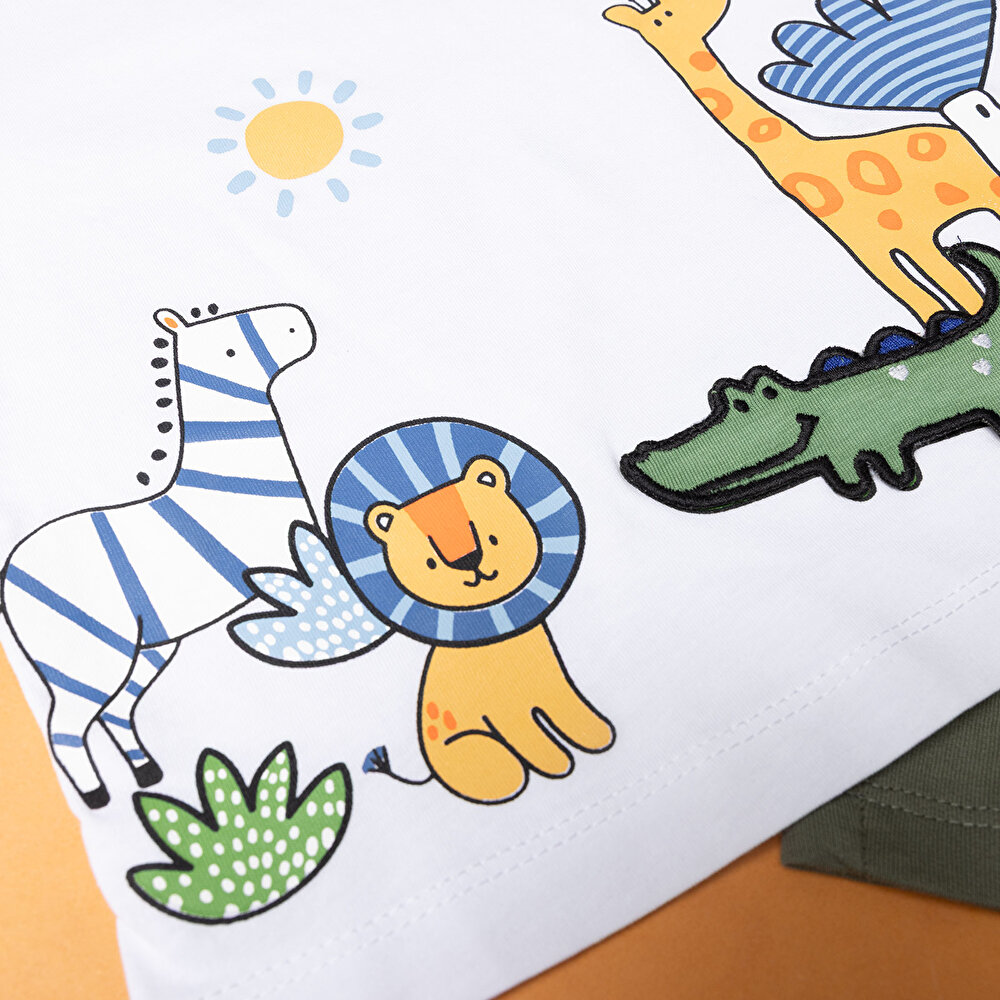 Fun World 3D Erkek Tshirt-Şort Erkek Bebek