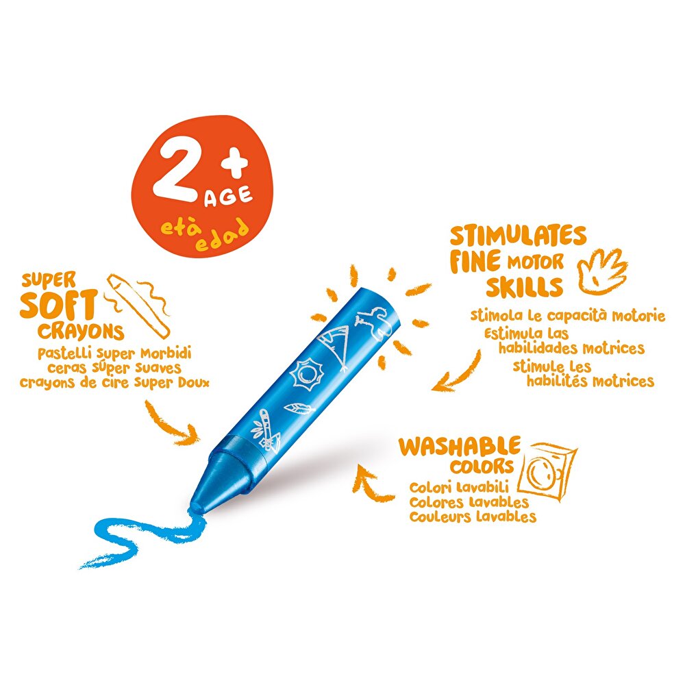 Jumbo Pastel Boya 8'li