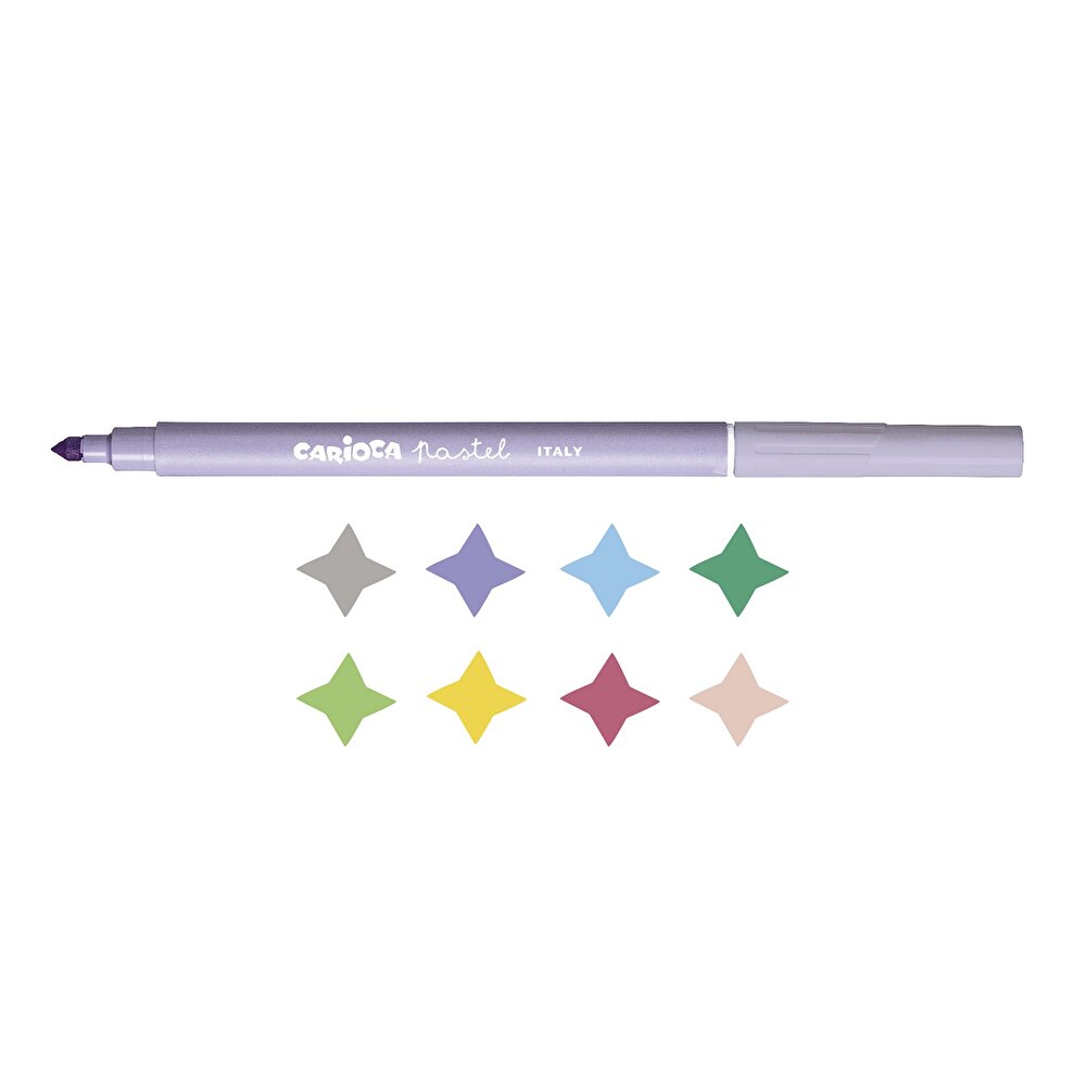 Pastel Yıkanabilir Keçeli Boya Kalemi 8'li