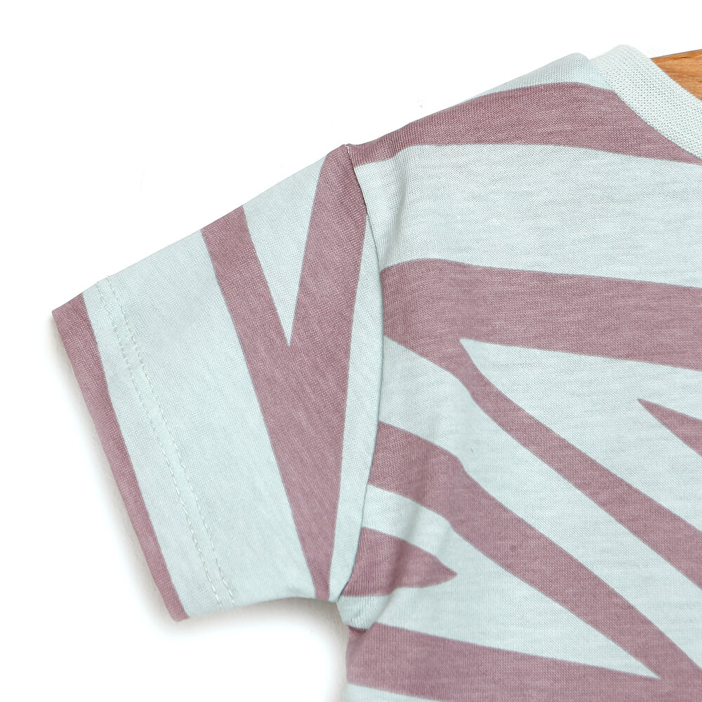 Erkek Bebek Tişört Şort Set Gabardin Kumaş Düğmeli Colorful Çıtçıtlı Yaka Kısa Kol Yeşil