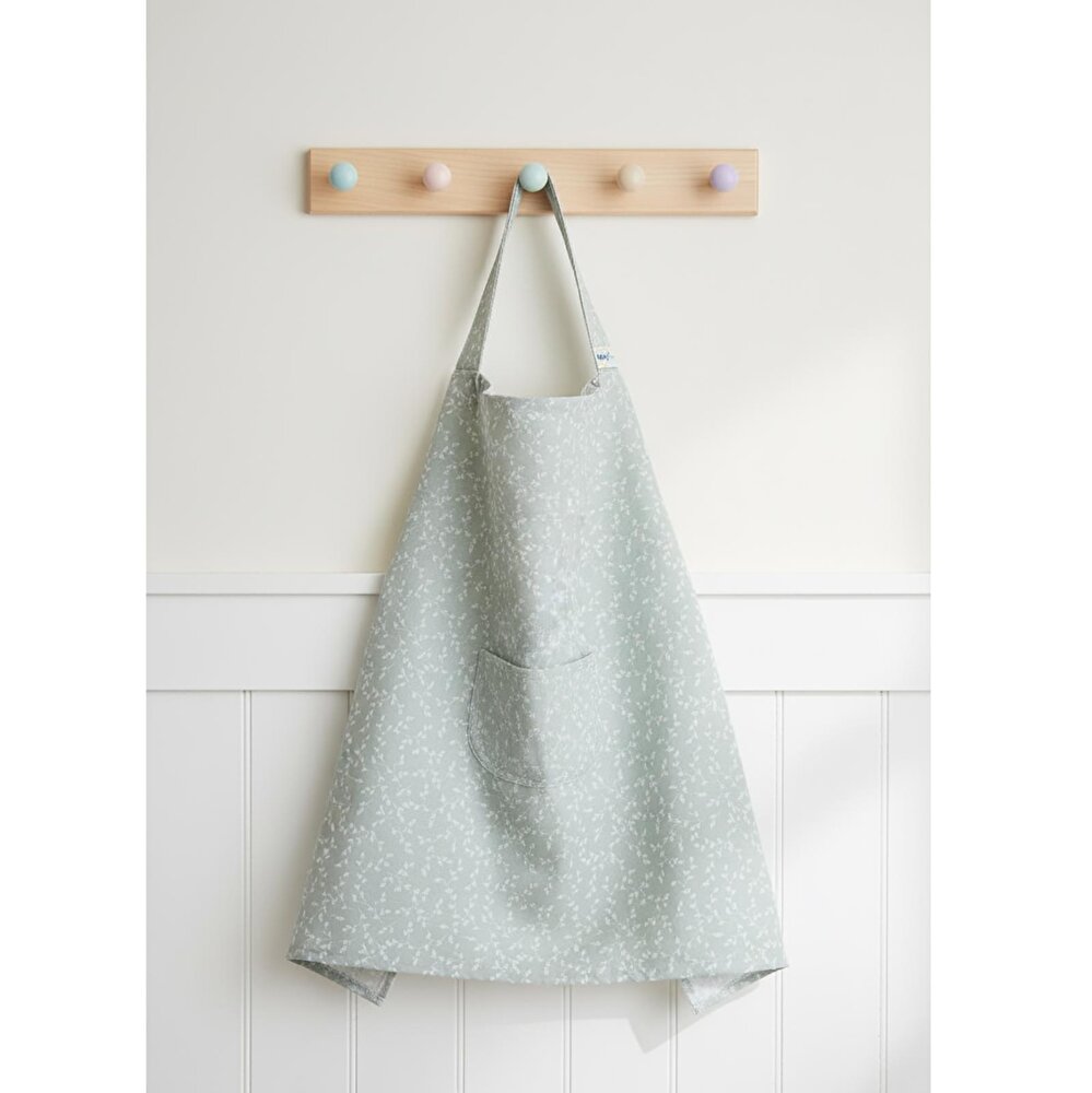 Cepli Emzirme Önlüğü - Yeşil Çiçek