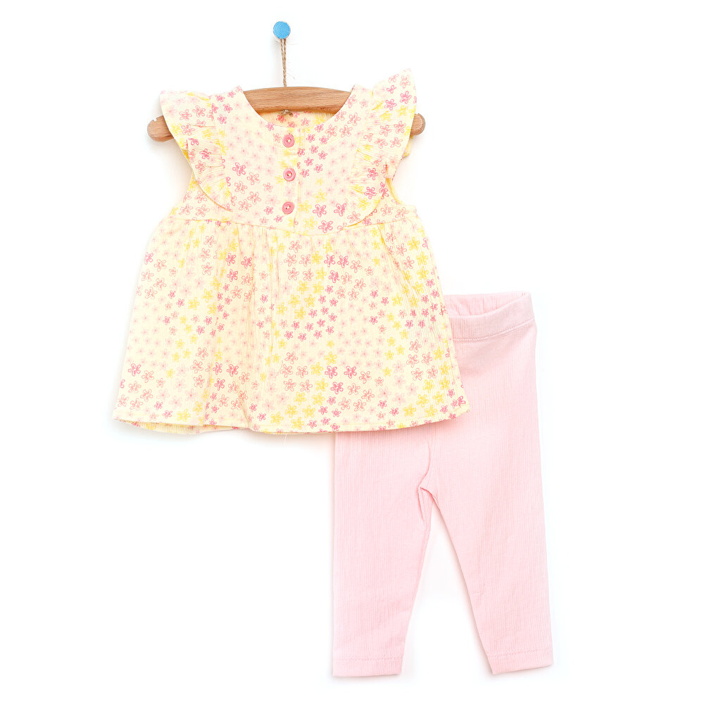 Cheerful Flowers Bluz – Pantolon Kız Bebek