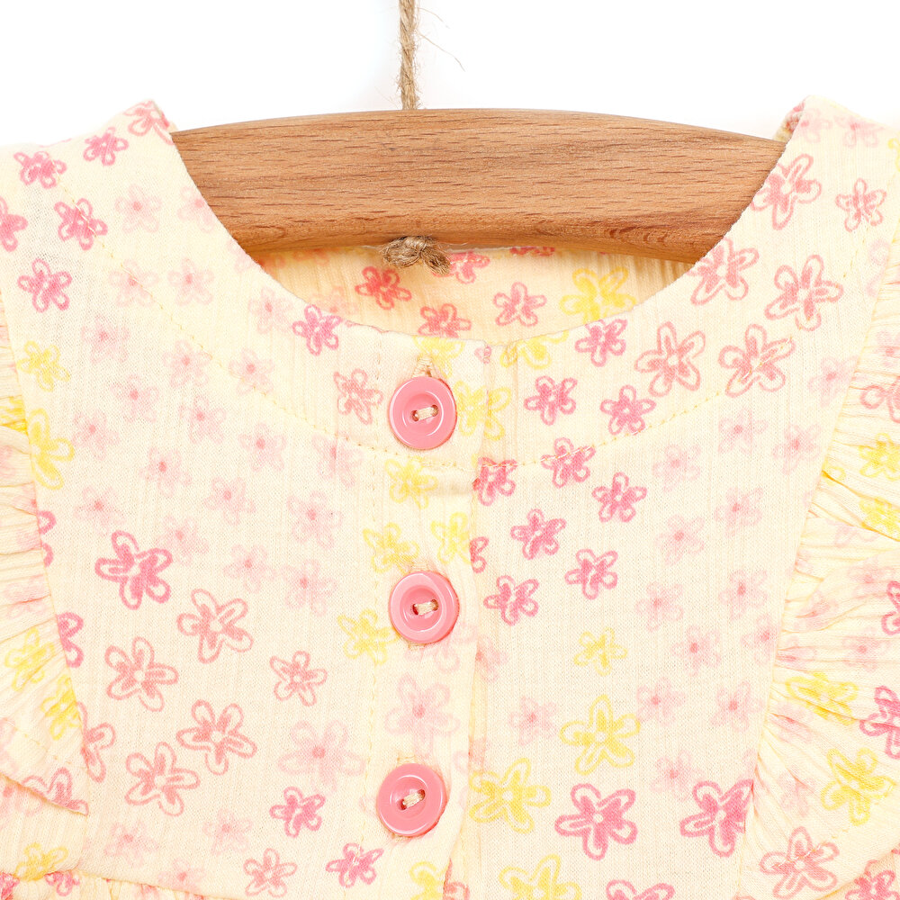 Cheerful Flowers Bluz – Pantolon Kız Bebek