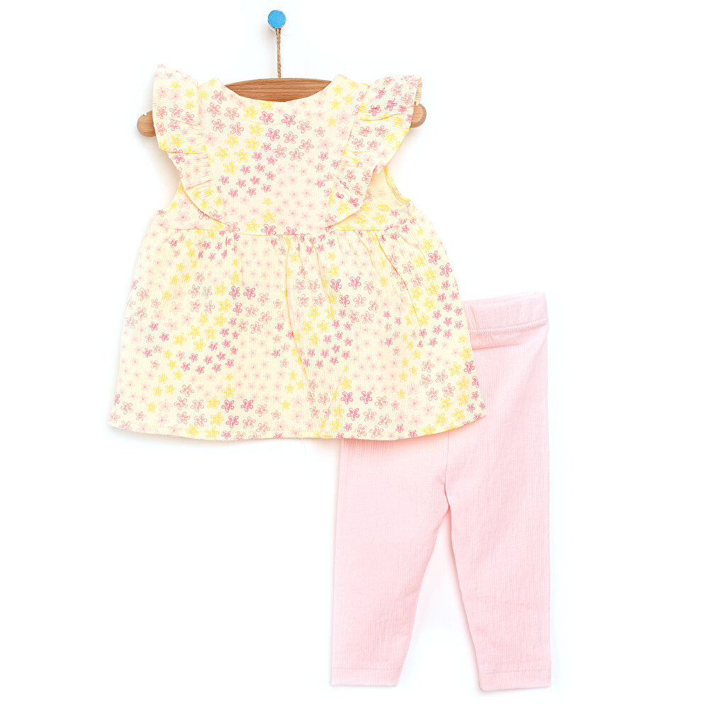 Cheerful Flowers Bluz – Pantolon Kız Bebek