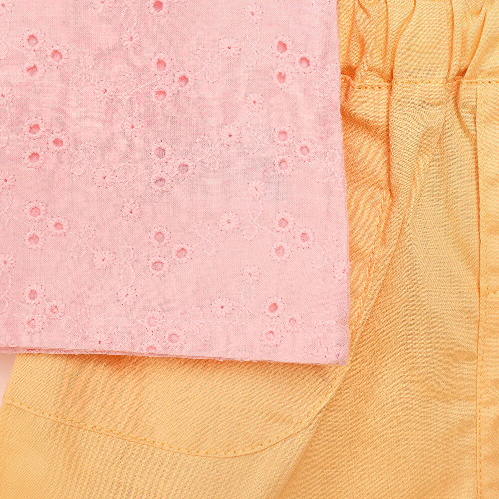 Cheerful  Flowers Bluz-Şort Kız Bebek