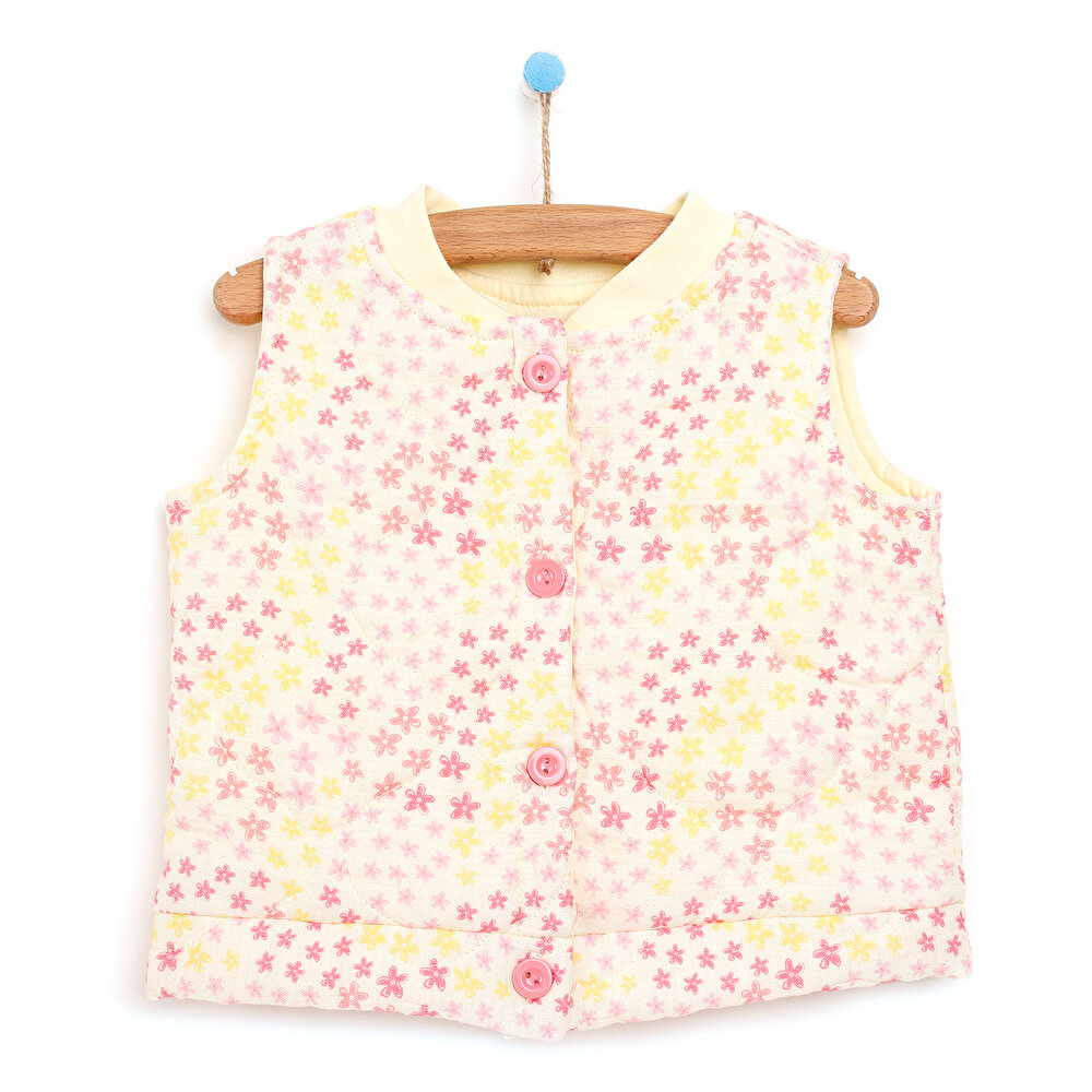 Cheerful  Flowers Yelek Kız Bebek