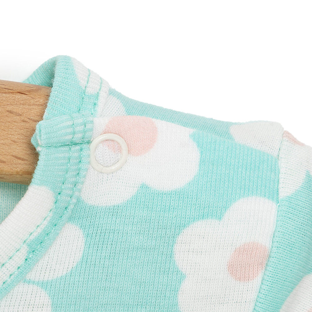 Çiçek Desen Kısa Kol Body