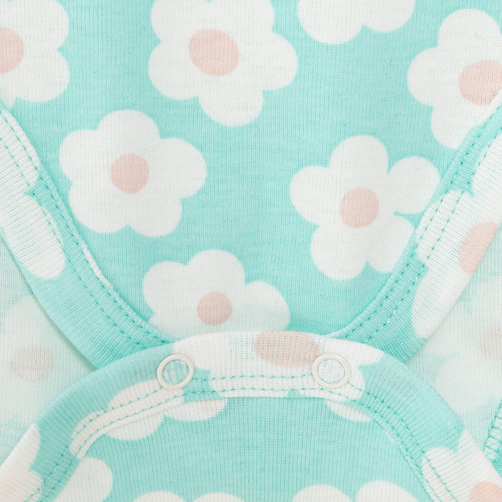 Çiçek Desen Kısa Kol Body