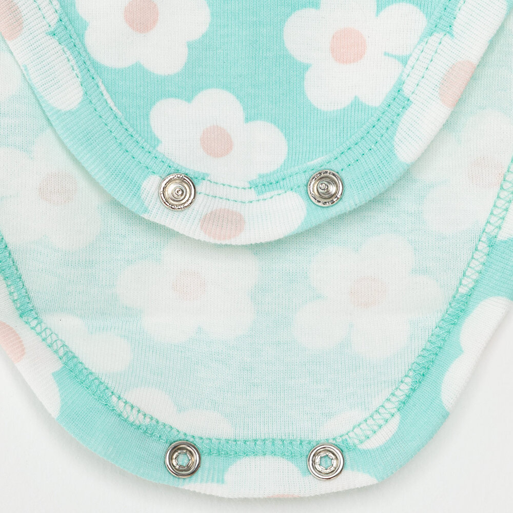 Çiçek Desen Kısa Kol Body