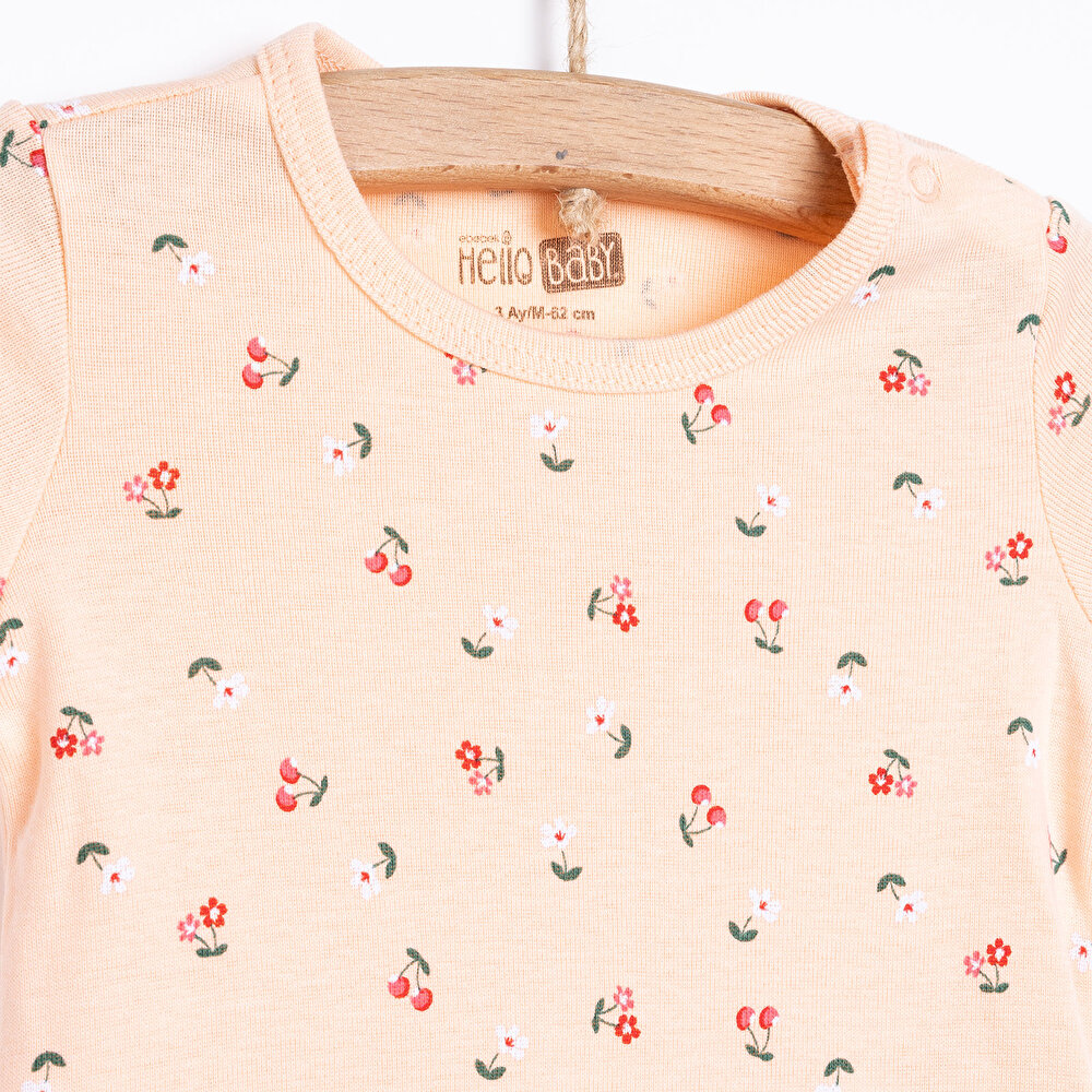 Çiçek  Kısa Kol Body