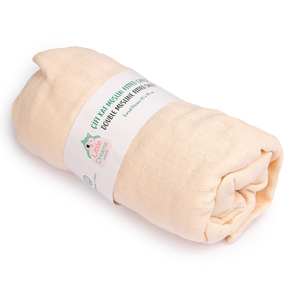 Çift Kat Müslin Fitted Çarşaf 65X95 Unisex