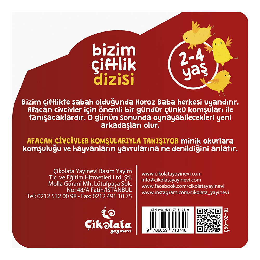 Afacan Civcivler Komşularıyla Tanışıyor Bebek Masal Meltem Erinçmen Kanoğlu