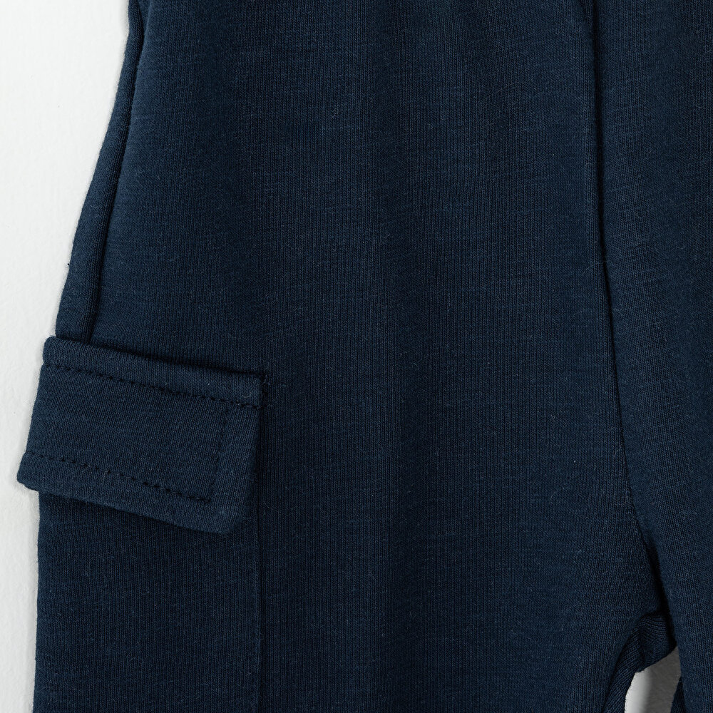 Erkek Bebek Eşofman Alt Cepli City Boy İndigo