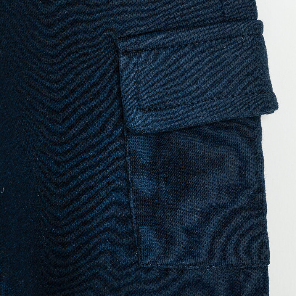 Erkek Bebek Eşofman Alt Cepli City Boy İndigo