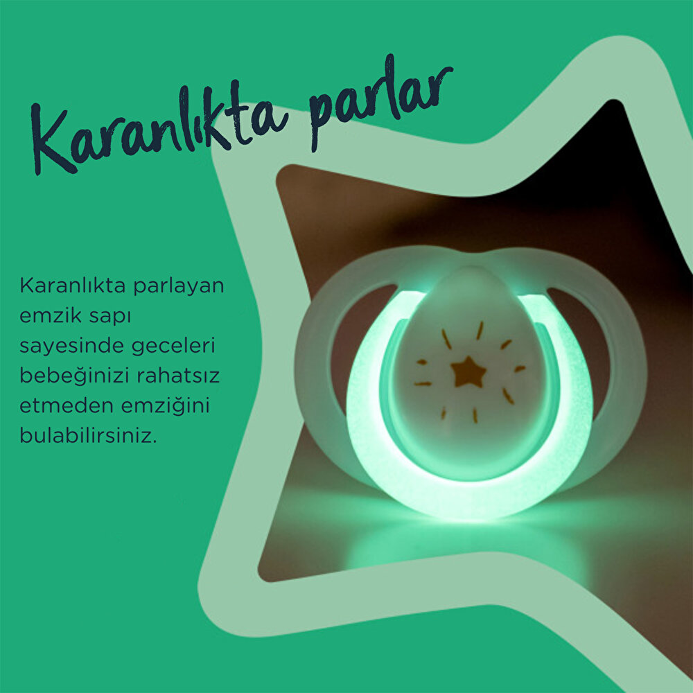 Closer to Nature Night Time İkili Emzik 18- 36ay