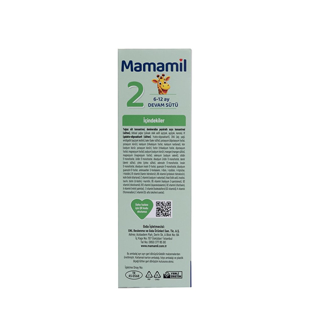 Çocuk Devam Sütü 2 Numara 6-12 Ay 400gr