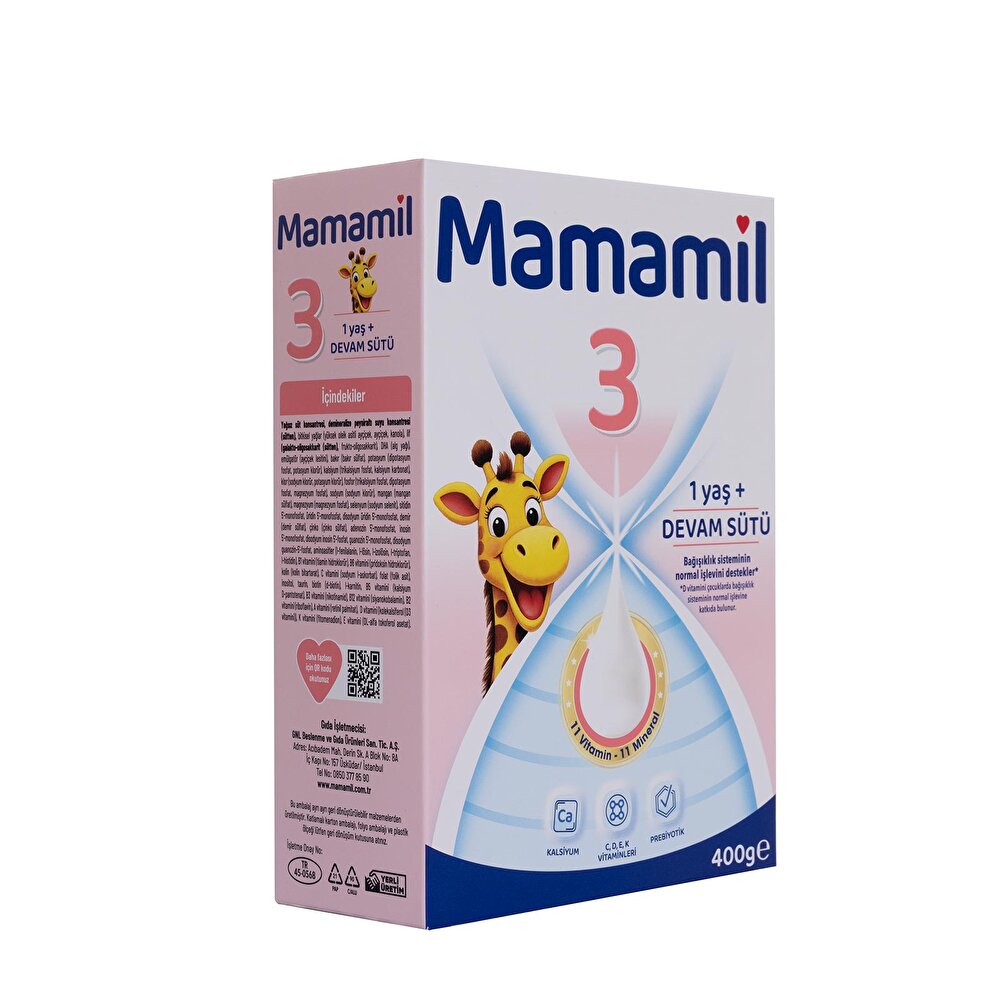 Çocuk Devam Sütü 3 Numara 1+ Yaş 400gr