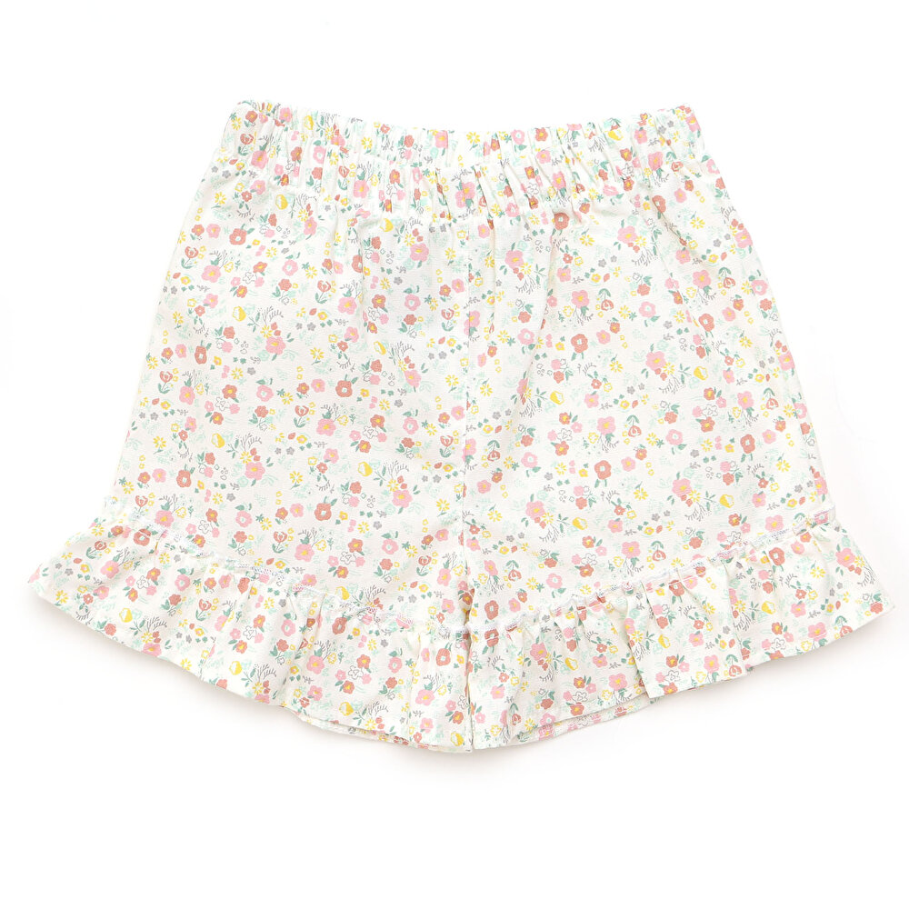 Colorful World Çiçekli Bluz-Şort Takım Kız Bebek