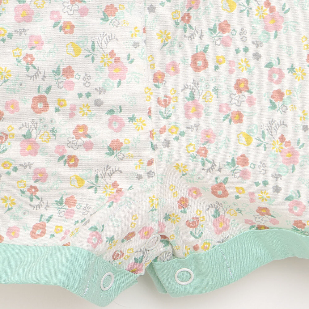 Colorful World Çiçekli Fırfırlı Barbatöz Kız Bebek