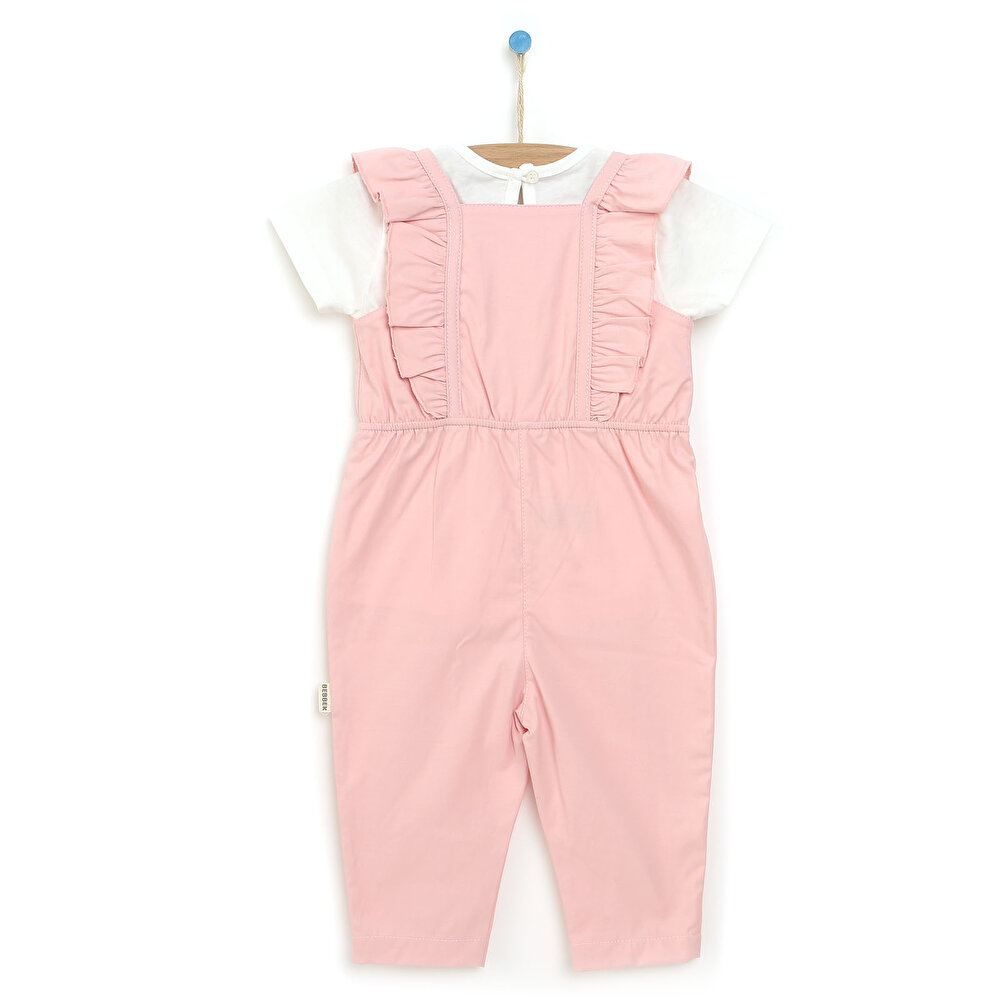 Colorful World Salopet-Tshirt Takım Kız Bebek