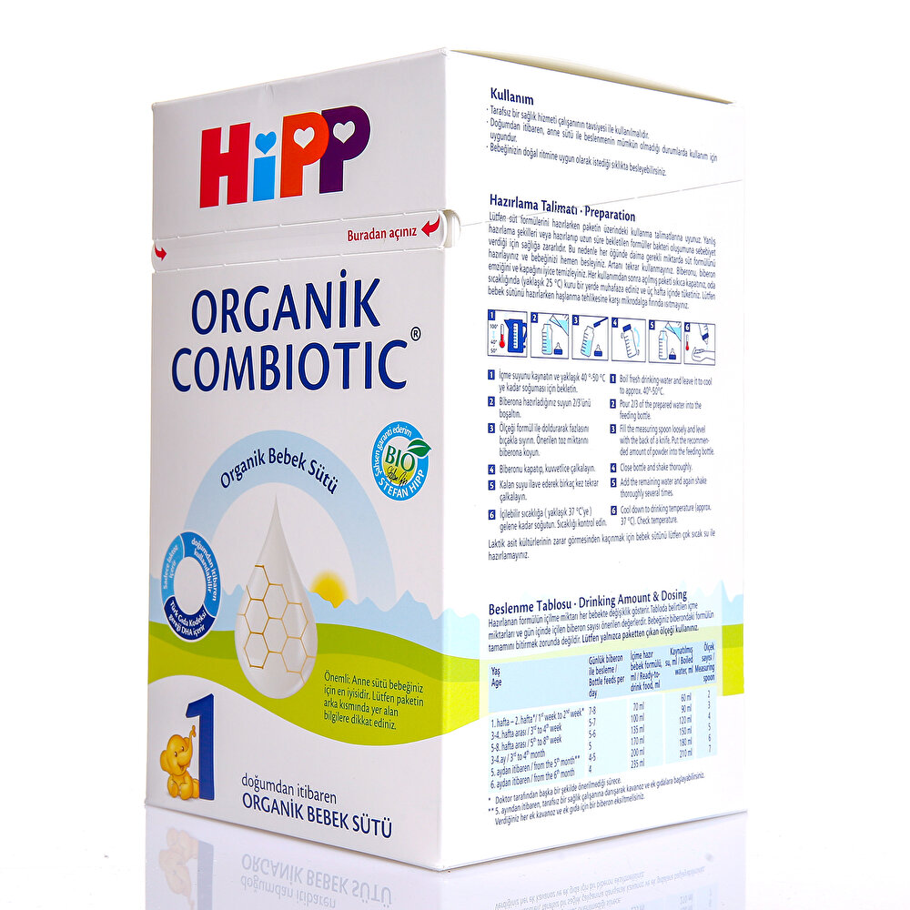 1 Organik Combiotic Bebek Sütü 800 gr 0-6 Ay