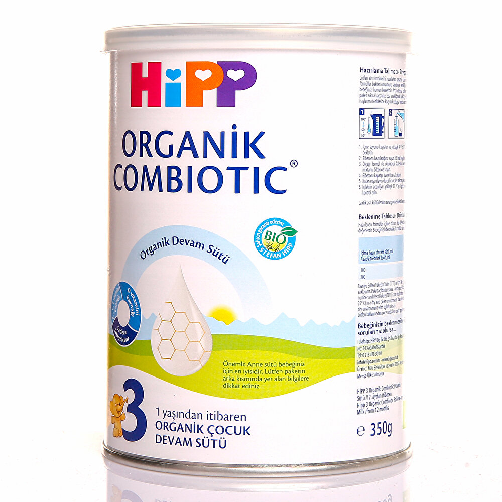 3 Organik Combiotic Devam Sütü 350 gr 1+ Yaş