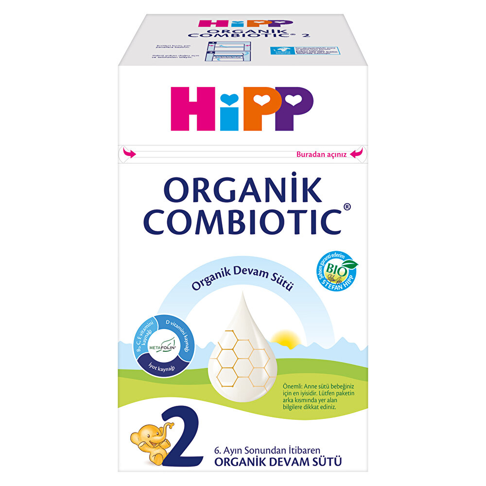 2 Organik Combiotic Devam Sütü 800 gr 6-12 Ay