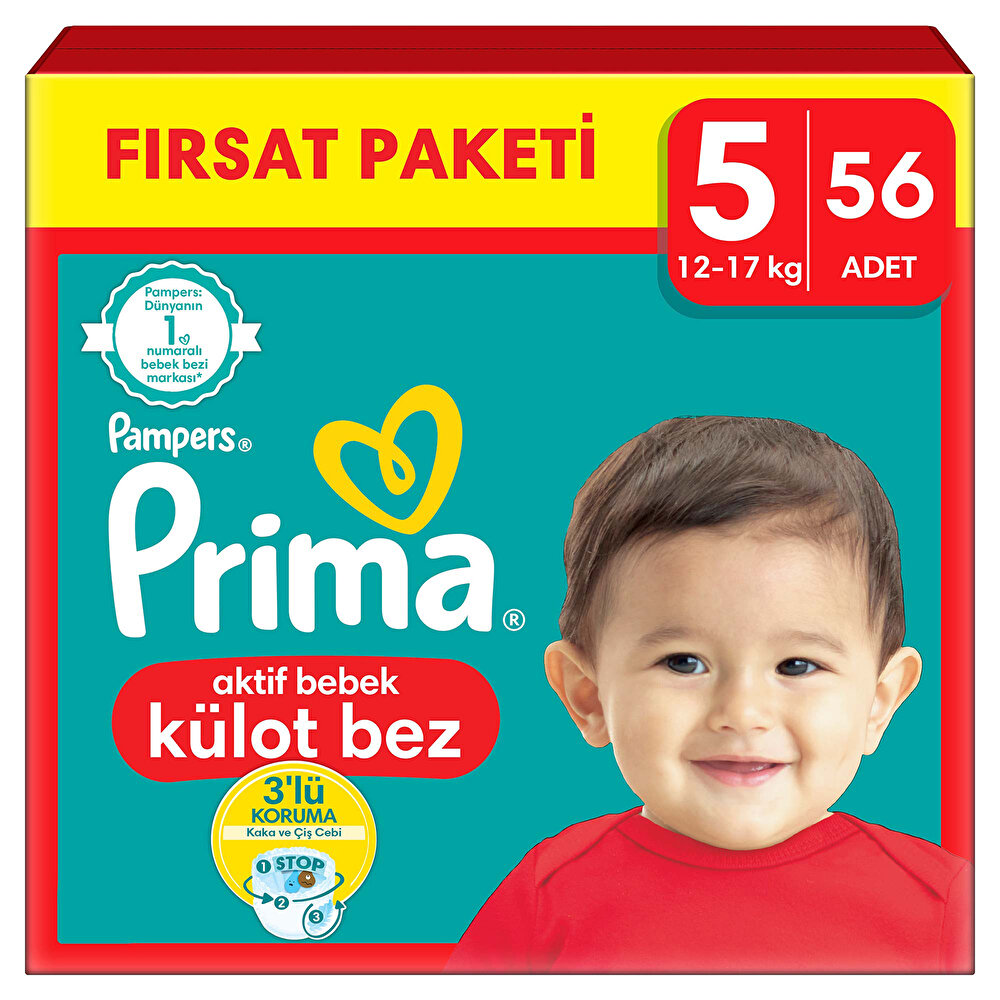 Külot Bebek Bezi Fırsat Paketi Junior 5 Beden 12-17 kg 56 Adet
