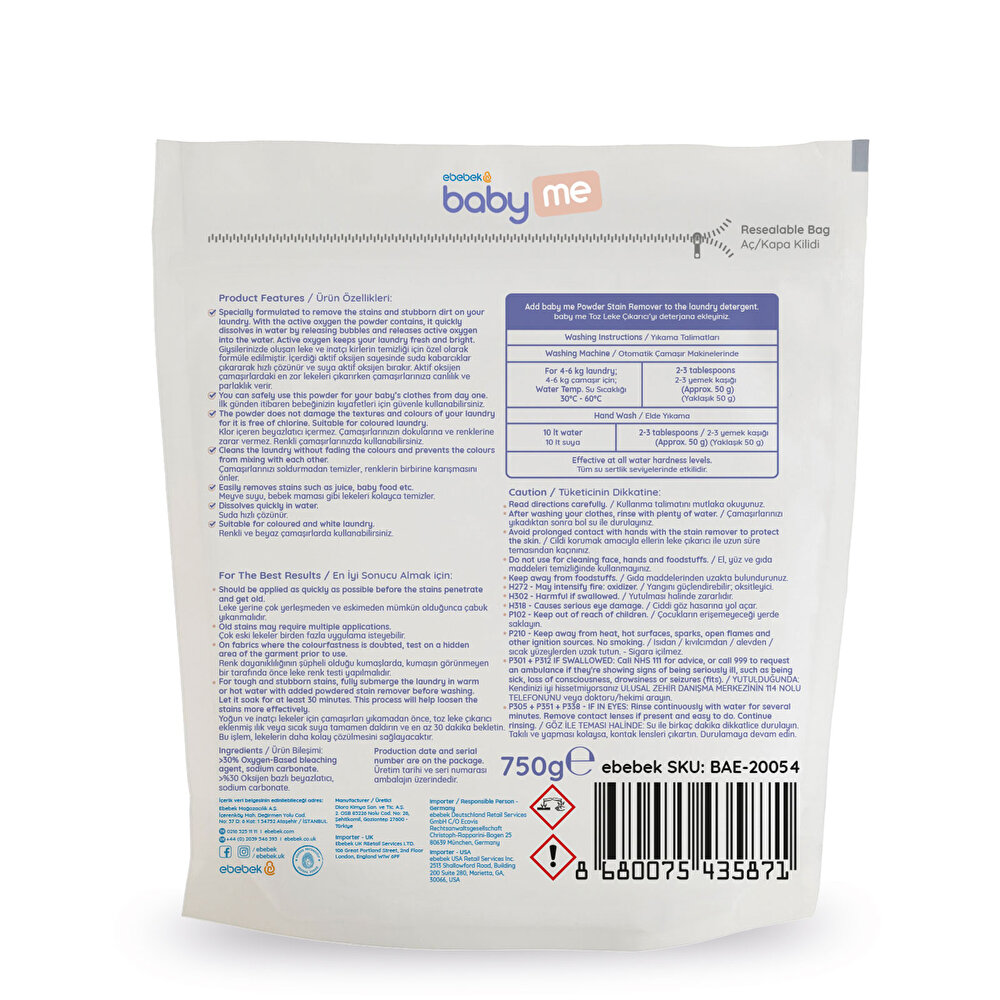 Toz Leke Çıkarıcı 750 gr