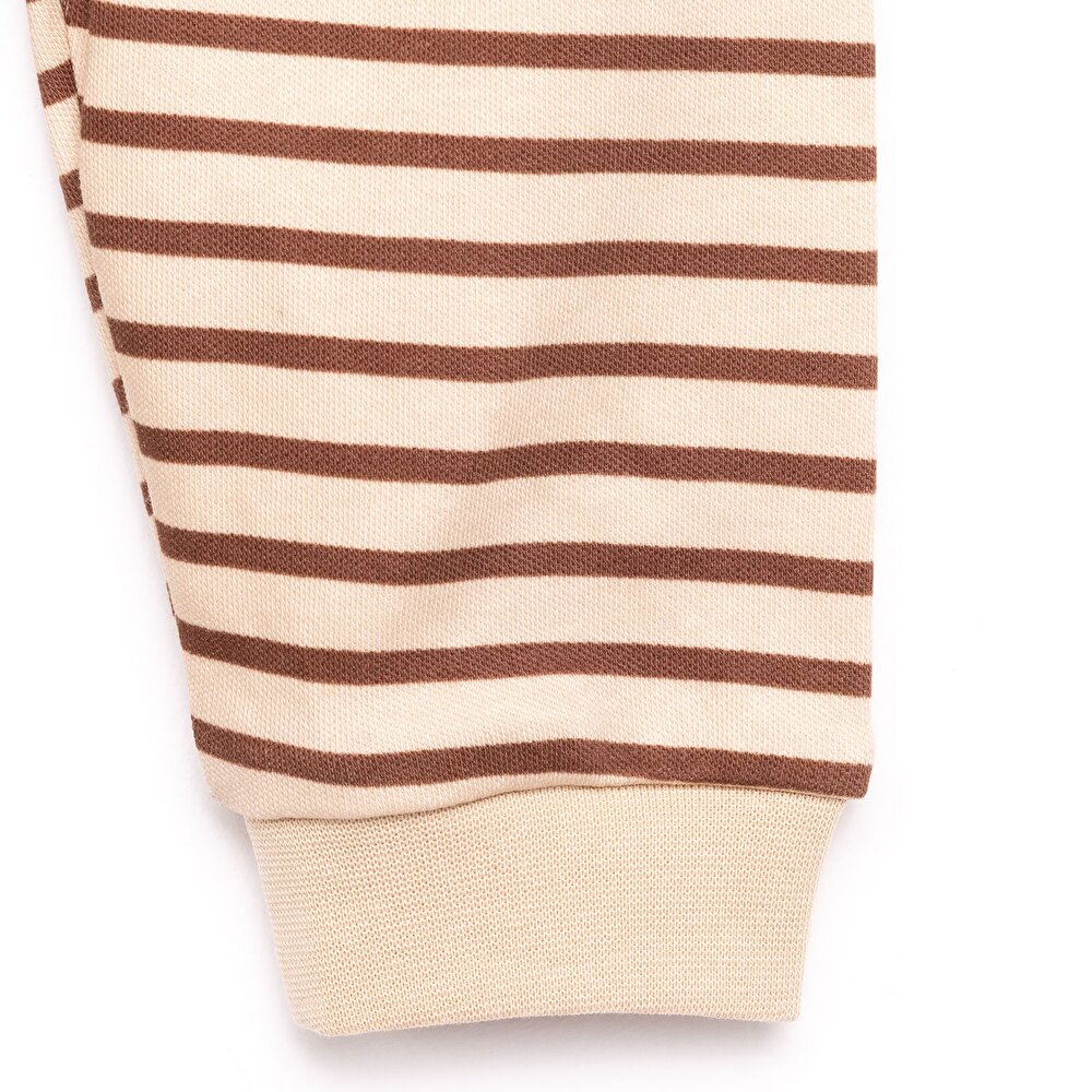 Bisiklet Yaka Ayı Desenli Pijama Takımı Erkek Bebek