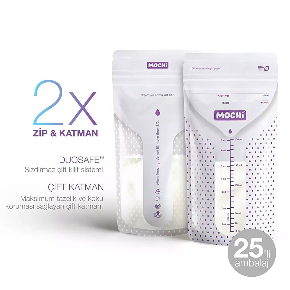 Süt Saklama Poşeti 25'li