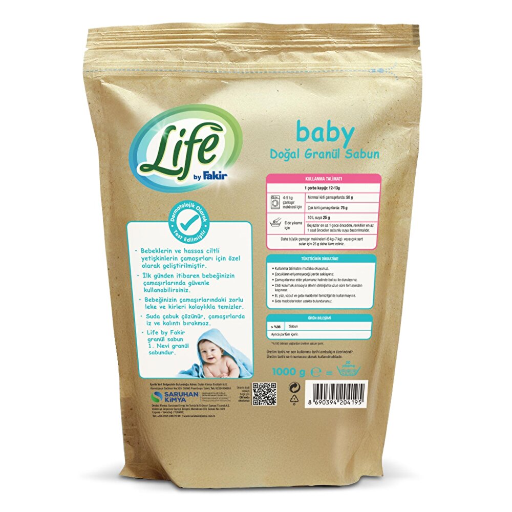 Life by Fakir Baby Doğal Granül Sabun 1000 gr