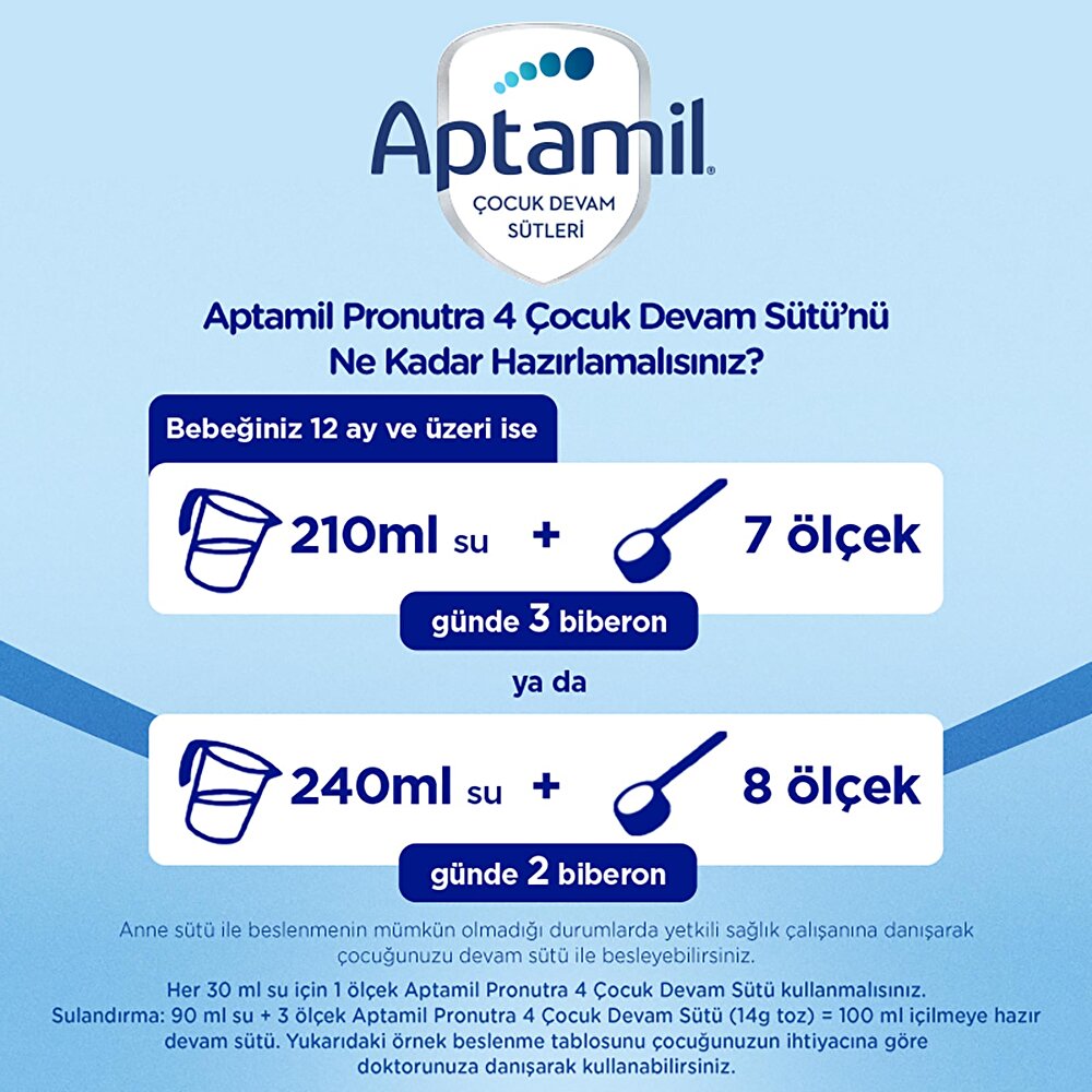 4 Çocuk Devam Sütü 350 gr 1+ Yaş