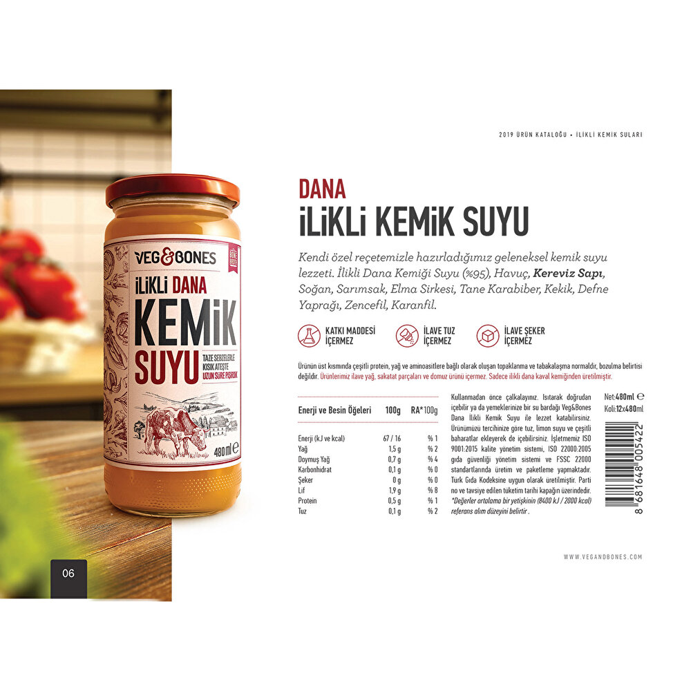 Dana İlikli Kemik Suyu 480 ml