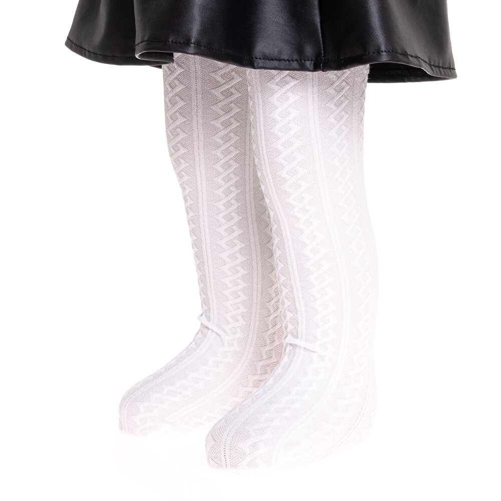 Jakarlı  Külotlu Çorap Kız Bebek