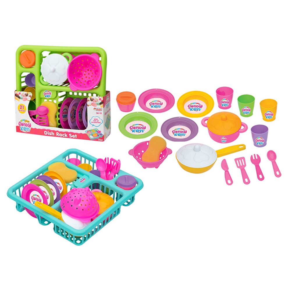 Dede Candy Bulaşık Seti Asortili